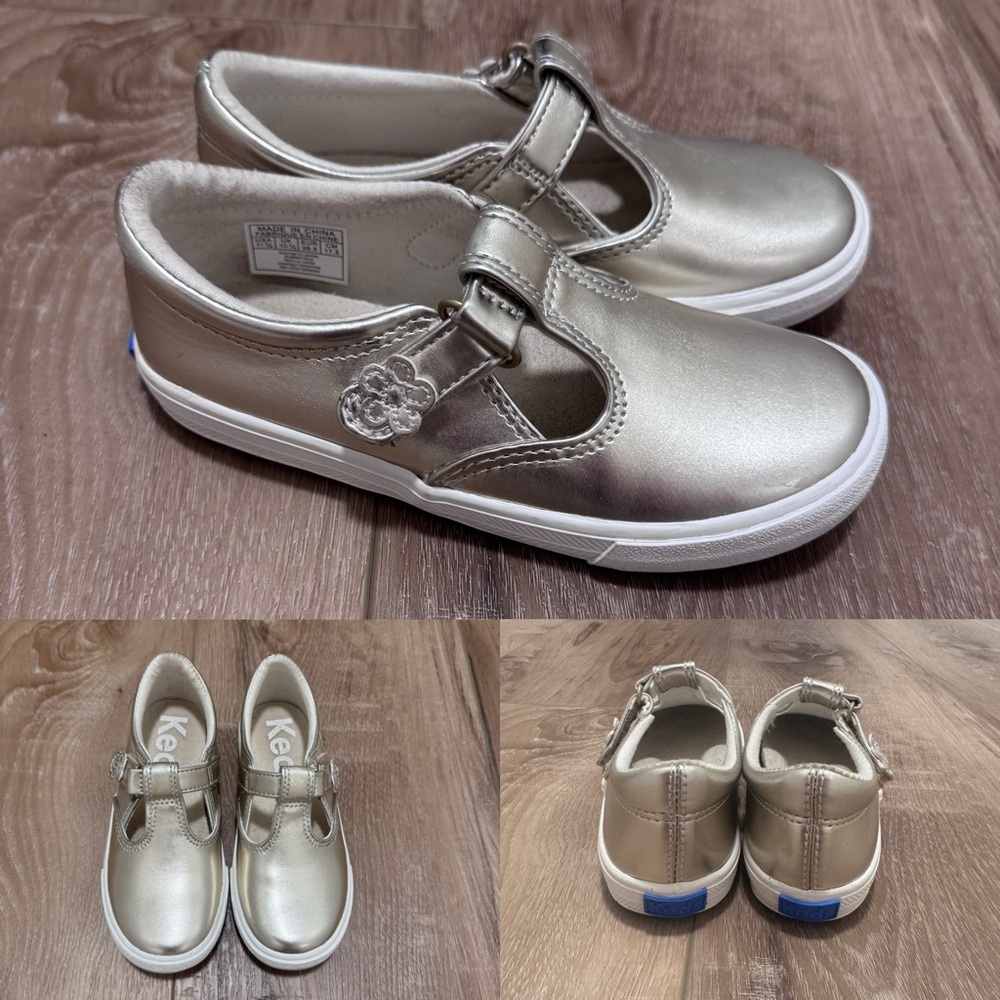 Keds Kids Metallic Gold Sneakers 11.5